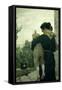 Daddy Returns-Eleuterio Pagliano-Framed Stretched Canvas
