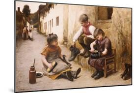 Daddy's Boots, 1892-John White-Mounted Giclee Print