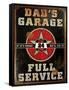 Dads Garage Vert-Retroplanet-Framed Stretched Canvas