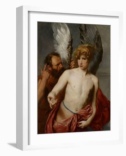 Daedalus and Icarus, Between 1615 and 1620-Sir Anthony Van Dyck-Framed Giclee Print