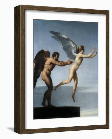 Daedalus and Icarus-Charles Paul Landon-Framed Art Print