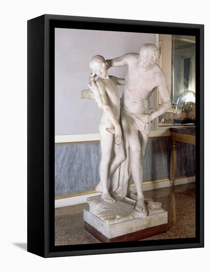 Daedalus and Icarus-Antonio Canova-Framed Stretched Canvas