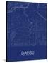 Daegu, Korea, Republic of Blue Map-null-Stretched Canvas