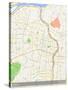 Daegu, Korea, Republic of Map-null-Stretched Canvas