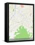 Daejeon, Korea, Republic of Map-null-Framed Stretched Canvas