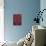 Daejeon, Korea, Republic of Red Map-null-Stretched Canvas displayed on a wall