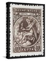 Daemon Or God Of the Games. Greece 1906 Olympic Games 40 Lepta, Unused-null-Stretched Canvas
