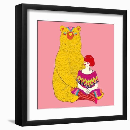 Daemon-Diela Maharanie-Framed Art Print