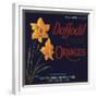 Daffodil Brand - Covina, California - Citrus Crate Label-Lantern Press-Framed Premium Giclee Print