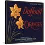 Daffodil Brand - Covina, California - Citrus Crate Label-Lantern Press-Stretched Canvas