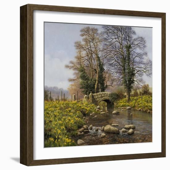 Daffodil Bridge-Bill Makinson-Framed Giclee Print