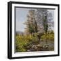 Daffodil Bridge-Bill Makinson-Framed Giclee Print