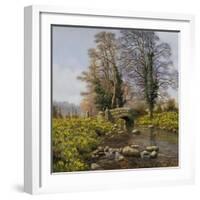 Daffodil Bridge-Bill Makinson-Framed Giclee Print