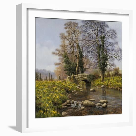 Daffodil Bridge-Bill Makinson-Framed Giclee Print