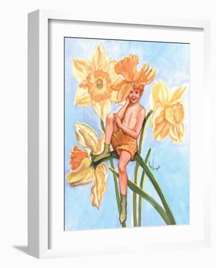 Daffodil Elf-Judy Mastrangelo-Framed Giclee Print