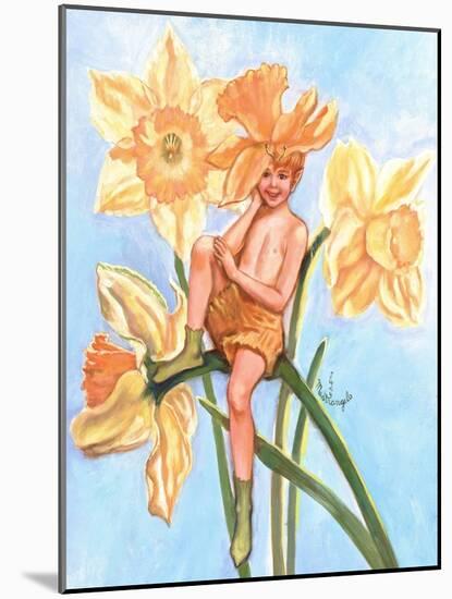 Daffodil Elf-Judy Mastrangelo-Mounted Giclee Print