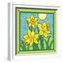 Daffodils 1-Denny Driver-Framed Giclee Print