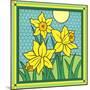 Daffodils 1-Denny Driver-Mounted Giclee Print