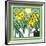 Daffodils 2 with Kernal the Crow-Denny Driver-Framed Giclee Print