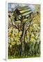 Daffodils, and Birds in the Birdhouse-Joan Thewsey-Framed Giclee Print