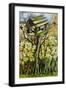 Daffodils, and Birds in the Birdhouse-Joan Thewsey-Framed Giclee Print