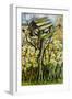 Daffodils, and Birds in the Birdhouse-Joan Thewsey-Framed Giclee Print