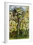 Daffodils, and Birds in the Birdhouse-Joan Thewsey-Framed Giclee Print