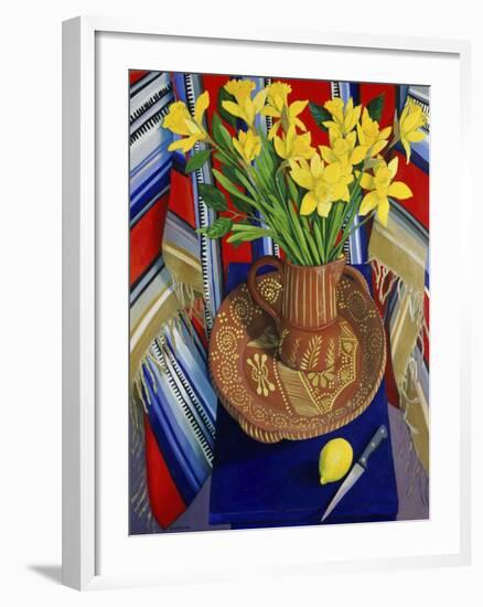 Daffodils and Lemons (Jonquilles et Citrons)-Isy Ochoa-Framed Giclee Print