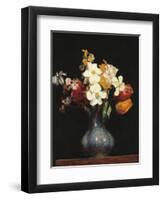 Daffodils and Tulips-Henri Fantin-Latour-Framed Premium Giclee Print