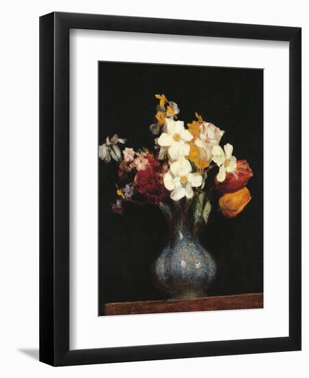 Daffodils and Tulips-Henri Fantin-Latour-Framed Premium Giclee Print