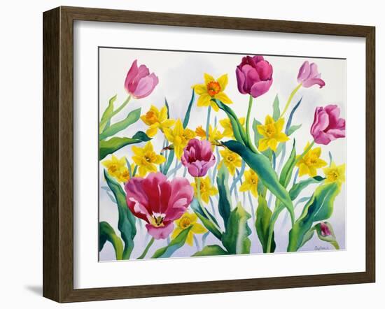 Daffodils and Tulips-Christopher Ryland-Framed Giclee Print