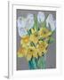 Daffodils and White Tulips, 2000-Joan Thewsey-Framed Giclee Print