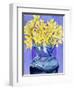 Daffodils in Cobalt-Sharon Pitts-Framed Premium Giclee Print