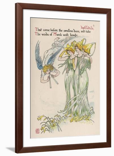 Daffodils Personified-Walter Crane-Framed Art Print