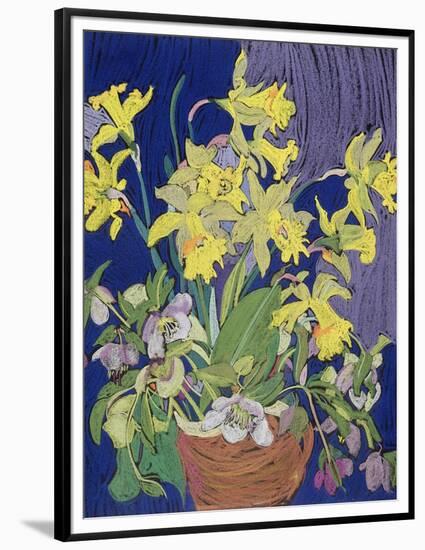 Daffodils with Jug-Frances Treanor-Framed Premium Giclee Print