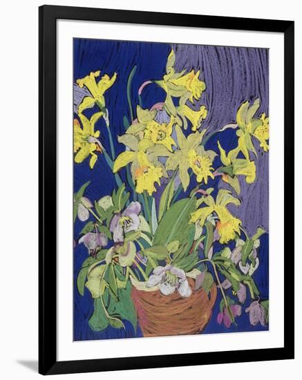 Daffodils with Jug-Frances Treanor-Framed Giclee Print