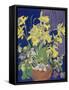 Daffodils with Jug-Frances Treanor-Framed Stretched Canvas