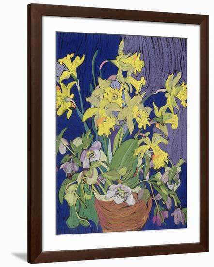 Daffodils with Jug-Frances Treanor-Framed Giclee Print