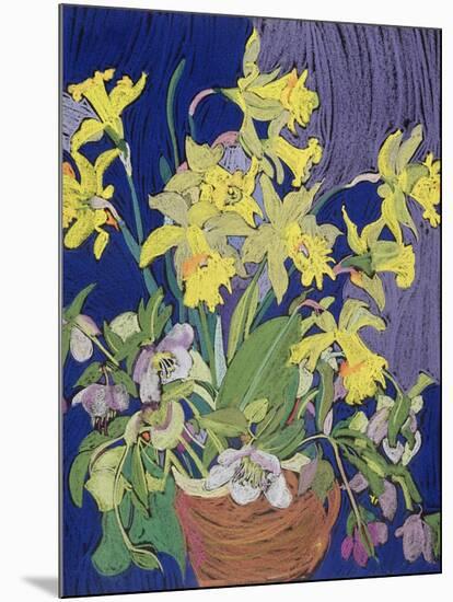 Daffodils with Jug-Frances Treanor-Mounted Giclee Print