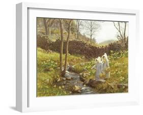 Daffodils-William Gersham Collingwood-Framed Giclee Print