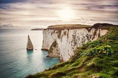 Old Harry Rocks, Located at Handfast Point, on the Isle of Purbeck in Dorset, Southern England, Uni-Dafinka-Framed Stretched Canvas