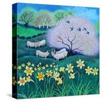 Dafs,2021,(acrylics on canvas)-Lisa Graa Jensen-Stretched Canvas