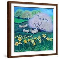 Dafs,2021,(acrylics on canvas)-Lisa Graa Jensen-Framed Giclee Print