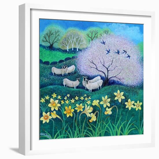 Dafs,2021,(acrylics on canvas)-Lisa Graa Jensen-Framed Giclee Print