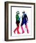 Daft Punk Watercolor-Lana Feldman-Framed Art Print