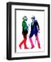Daft Punk Watercolor-Lana Feldman-Framed Art Print