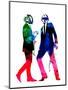 Daft Punk Watercolor-Lana Feldman-Mounted Art Print