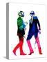 Daft Punk Watercolor-Lana Feldman-Stretched Canvas
