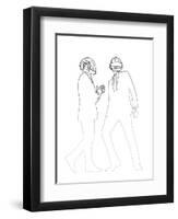 Daft Punk-Logan Huxley-Framed Art Print