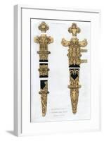 Dagger and Sword, Early 16th Century-Henry Shaw-Framed Giclee Print